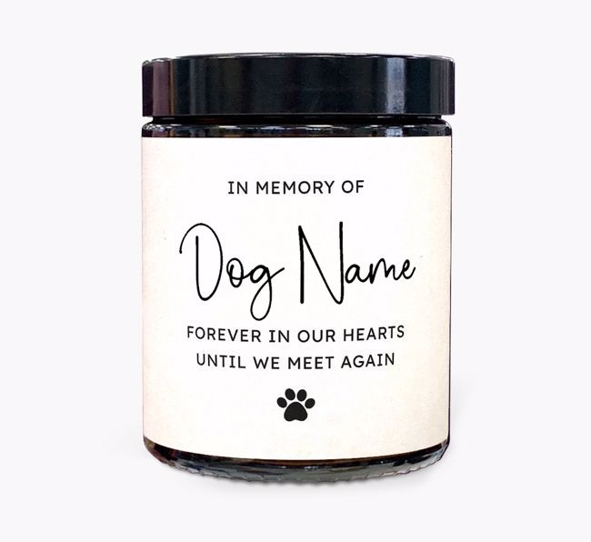 In Memory: Personalised Candle